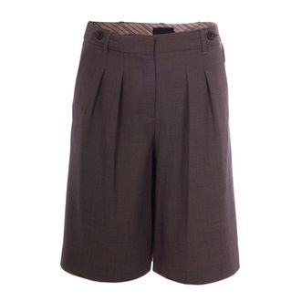 Liu Jo M&eacute;lange Fabric Shorts - Dames - Korte Broeken - Grijs - S - Leer - Korte Broeken