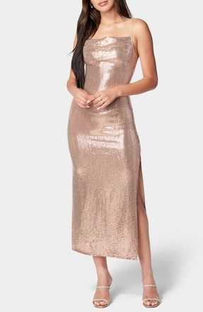 Bebe Sequin Gown in Rose/Gold at Nordstrom Rack, Size X-Small