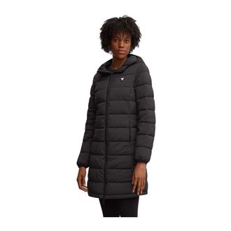 Guess Dames, Mantels, Zwart, Maat: XS Leer