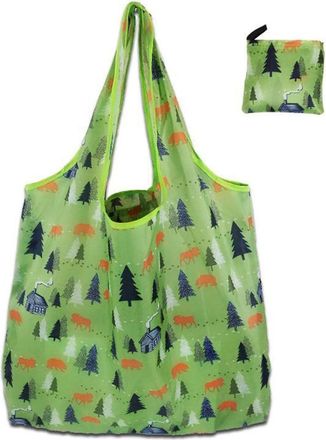Generic Foldable Shopping Bag Stylish & Practical Lightweight Grocery Storage Large for Women Men Food Storage