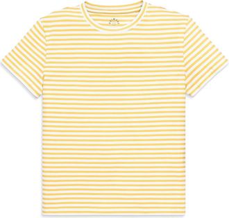 primary Adult Easy Crewneck Stripe Tee in Sunlight White Stripe at Nordstrom, Size Xx-Large