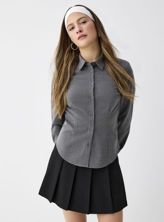 Twik Womens Stretch fitted crepe shirt