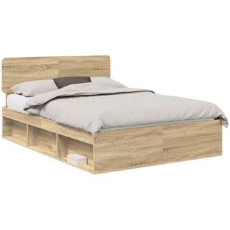 vidaXL Estructura De Cama Sonoma 140 X 190 Cm Madera De Pino Macizo Vidaxl