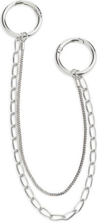 Chelsea28 Swag Chain Bag Charm in Silver at Nordstrom