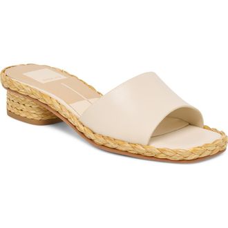 Dolce Vita Dixi Slide Sandal in Bone Leather at Nordstrom, Size 8.5