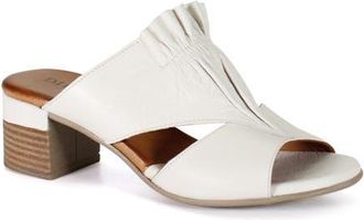 Diba POTTER EE Leather Slip On Mule Heel in Marshmallow at Nordstrom, Size 40