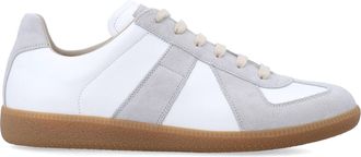 Maison Margiela Replica Leather Suede Vintage Low-Top Sneakers