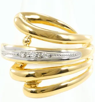 C&A Platinum Yellow Gold Yellow Gold (18K) Platinum 900 Band Ring (Pre-Owned)