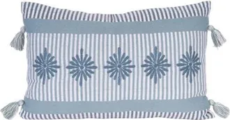 Foreside Home And Garden Lana Outdoor Teal Mini Accent Pillow 14 x 22 in Blue at Nordstrom, Size Medium