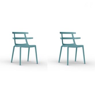 Resol Set 2 Sillas Interior, Exterior Turquesa Tokyo Resol