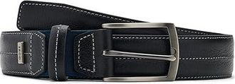 Izod Elastic Power Stretch Leather Belt Mens Belts Black : MD (34-36)