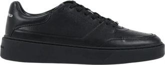 Karl Lagerfeld Flint II Sneakers - Heren - Sneakers - Zwart - 41 EU - Leer - Schoenen