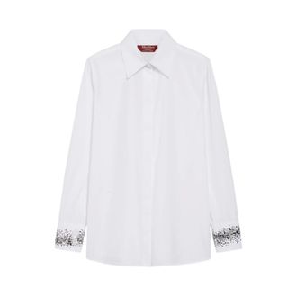Max Mara Stylish Shirt - female - Max Mara Studio - Shirts - White - L - Blouses & Shirts