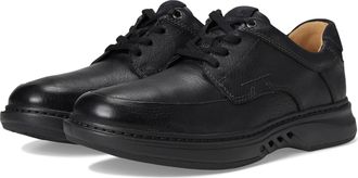 Clarks Mens Un Briley Lace Shoes, Color Black Leather, Size: 10.5 UK X-Wide