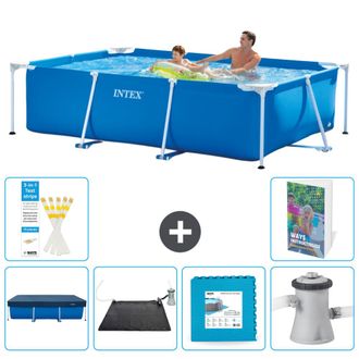 Intex Piscina Con Estructura Rectangular - 260x160x65 Cm - 7-piezas S99