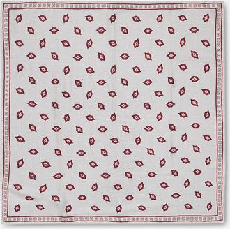 Brunello Cucinelli Seideneinstecktuch mit Rautenmotiven