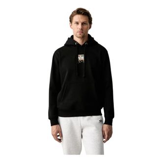 Alpha Industries Hombre, Sudaderas, Negro, Talla: XL