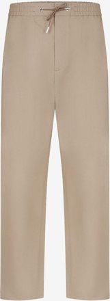 Moncler Gerade Gabardine-Hose im Jogger-Schnitt