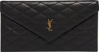 Saint Laurent Paris Pouch in Lambskin Leather