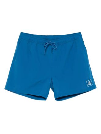 Marc O'Polo logo-print swim shorts - men - Recycled Polyester - L - Blue
