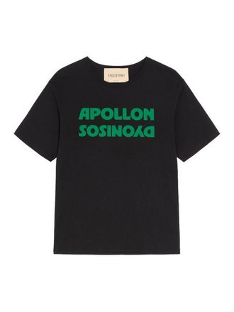Valentino Garavani Cotton T-Shirt With Apollon/Dyonisos Print