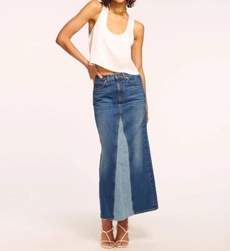 Ramy Brook Jannie Denim Skirt In Tonal