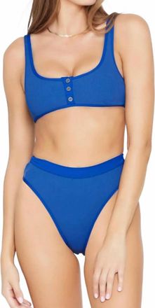 L*Space Frenchi High-Waist Bottom In Indigo