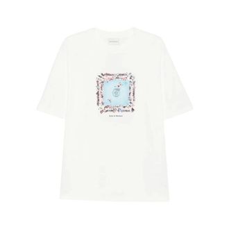 Dr&ocirc;le de Monsieur Tops, Heren, Wit, L, Katoen, Boxers Ring T-Shirt