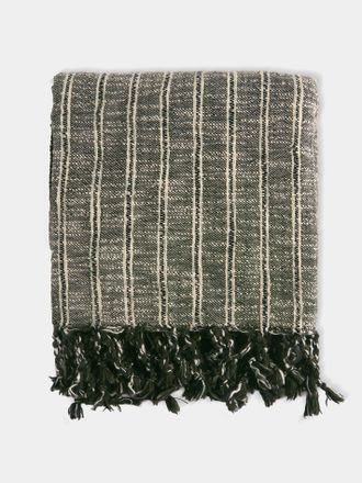 Mizar & Alcor Basil Handwoven Linen and Cotton Towels (Set of 2)