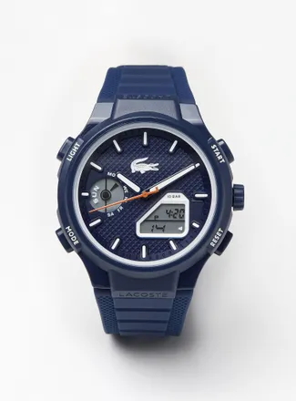 Lacoste Mens Digital Sport silicone-band watch