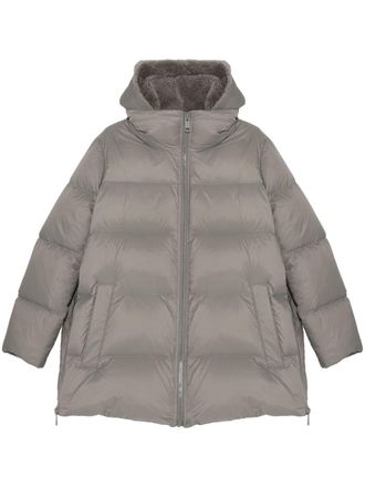 Yves Salomon Donsjack met capuchon - Grijs