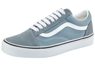 Vans Sneaker VANS Old Skool, Herren, Gr. 42,5, grau (stormy weather), Leder, Textil, Schuhe Sneaker, unisex