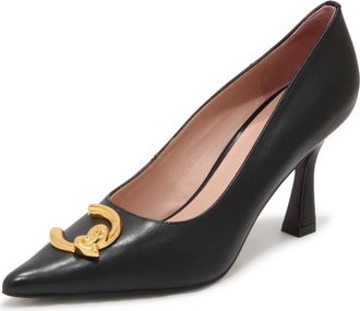 Coccinelle Pump Glad Leer - Dames - Pumps - Zwart - 36 EU - Leer - Schoenen