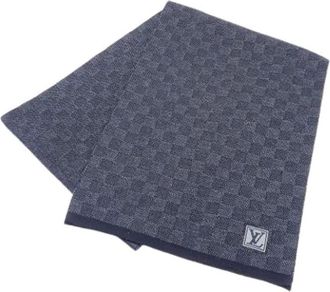 Louis Vuitton Pre-owned Scarves, male, Blue, Size: ONE SIZE Pre-owned Stole