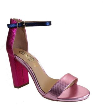 Ex&eacute; Womens Lidia High Heel Sandal In Pink Multi