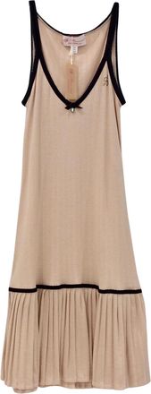 Blumarine Pleated Soft Peach Dress Size M
