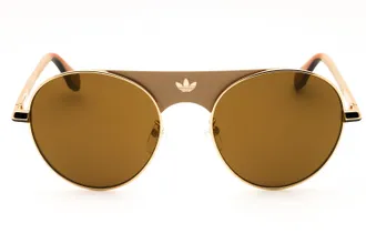 adidas OR0092 Round Metal Sunglasses - Gold