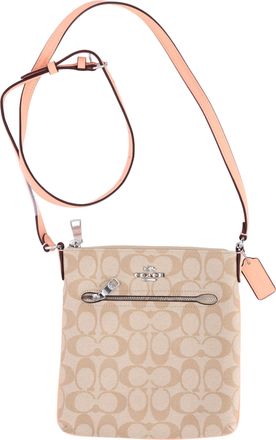 Coach Signature Rowan tas in beige gecoat canvas