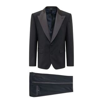Dolce & Gabbana Abito 2 Pezzi - male - Dolce & Gabbana - Single Breasted Suits - Blue - 2XL - Suits