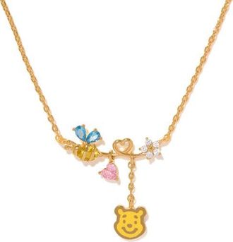 Girls Crew Winnie the Pooh Pendant Necklace in Gold at Nordstrom