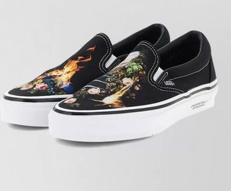 Vans canvas printed slip-on sneakers