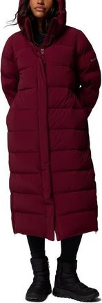 Columbia Amaze Puff Long Hooded Jacket in Rich Wine 624 at Nordstrom, Size Xx-Large