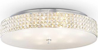 Ideal Lux Ideal Lux - Roma - L&aacute;mpara De Techo Empotrada Grande De 12 Luces, Cromo, G9