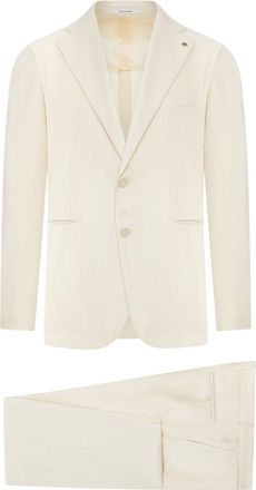 Tagliatore VESUVIO SINGLE-BREASTED LINEN SUIT - Tagliatore - Man