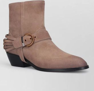 Pinko leather ankle boots