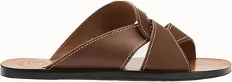 ATP Atelier Womens Allai Stitch Vacchetta Sandals In Cannella/contrast