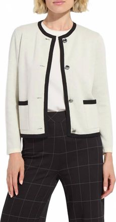 Lyss&eacute; Amal Sweater Jacket In Chalk