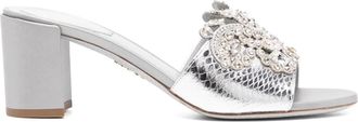 Rene Caovilla Sandali con cristalli - Argento