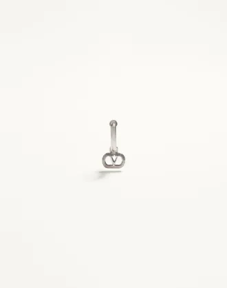 Valentino Garavani Mono Orecchino Valentino Garavani Ovalette In Metallo Uomo TRASPARENTE UNI