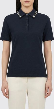 Fabiana Filippi Polo in cotone con cristalli Fabiana Filippi